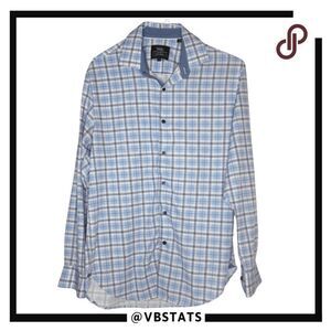 WRK Men's Plaid Long Sleeve 4-Way Stretch Button Up Shirt Multicolor Size 16‎